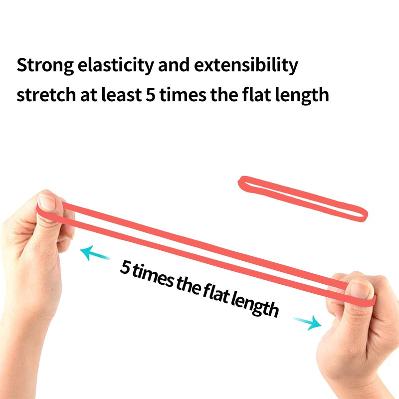 YAZANY 50Pcs Large Elastic Rubber Bands, Sturdy Thick & Stretchable