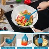 Onader Navy Blue Kitchen Utensils Set, Silicone Cooking Utensils Set