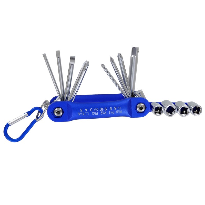 Saekulum Industriehandel Set Foldable Screwdriver CrV Hexagonal Socket Wrench Allen