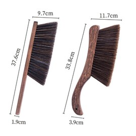 Kakamono 2PCS Soft Bristle Dusting Brushes, Counter Duster Bed Sheets Debris Cleaning Hand Broom for Car/Bed/Couch/Draft/Garden/Furniture/Clothes, Blue, Green, Pink (Brown)