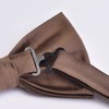 Mens Silk Brown Bow Tie and Pocket Square Set for