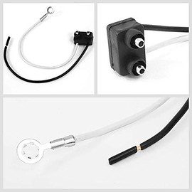 UrMarketOutlet 10x 6 Long 2 Prong Wire Plug Pigtail Right Angle Single Contact Signal Back up Light Work with Sealed Truck Trailer (LHTPT6020)