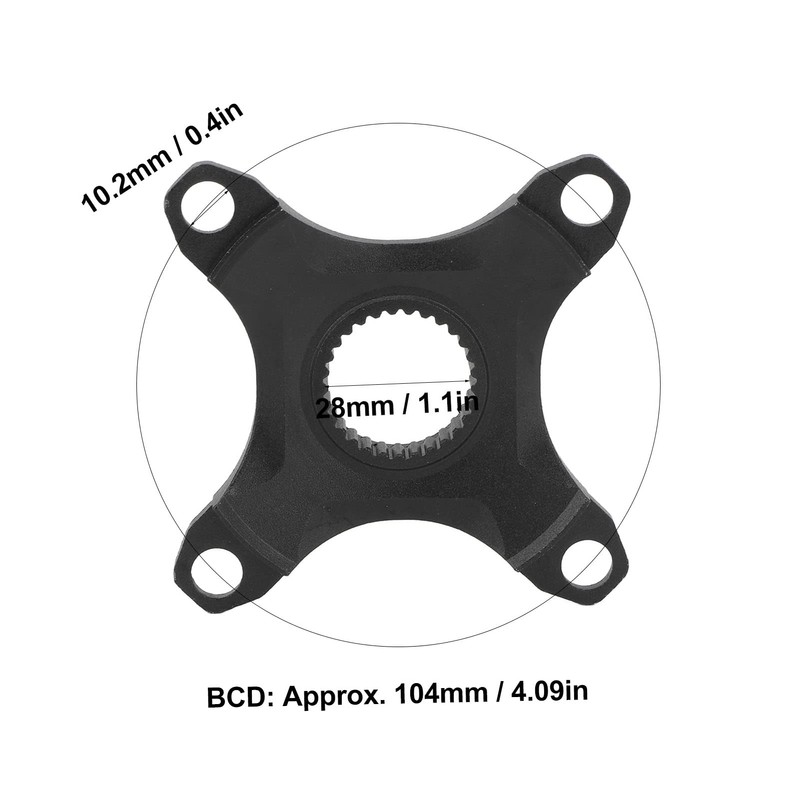 Aoutecen 104BCD Mid Drive Chainring Spider, 42 Teeth, Superb Forged,