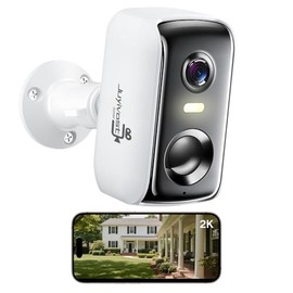 Security Cameras Wireless Outdoor, Battery Powered Smart AI Motion Detection Spotlight Siren Alarm 2.4G/5G WiFi Surveillance Indoor Home Camera,2K Color Night Vision, 2-Way Audio,Cloud/SD Storage