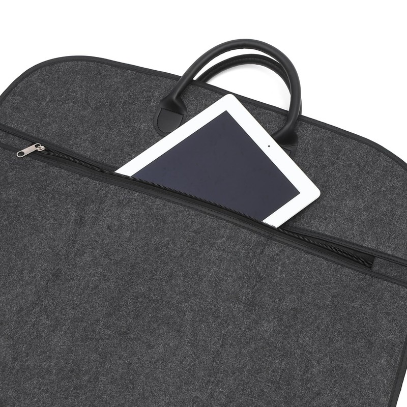 [Cospa ◎] Garment Bag, Clothes Cover, Carry Bag, Gray, Business