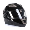 Milwaukee Helmets MPH9806DOT 'Ionized' Gloss Black Advanced Motorcycle Modular Helmet