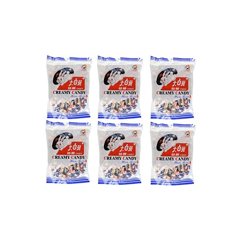 White Rabbit Creamy Candy 6.3 Oz (180 Gram) (Pack of