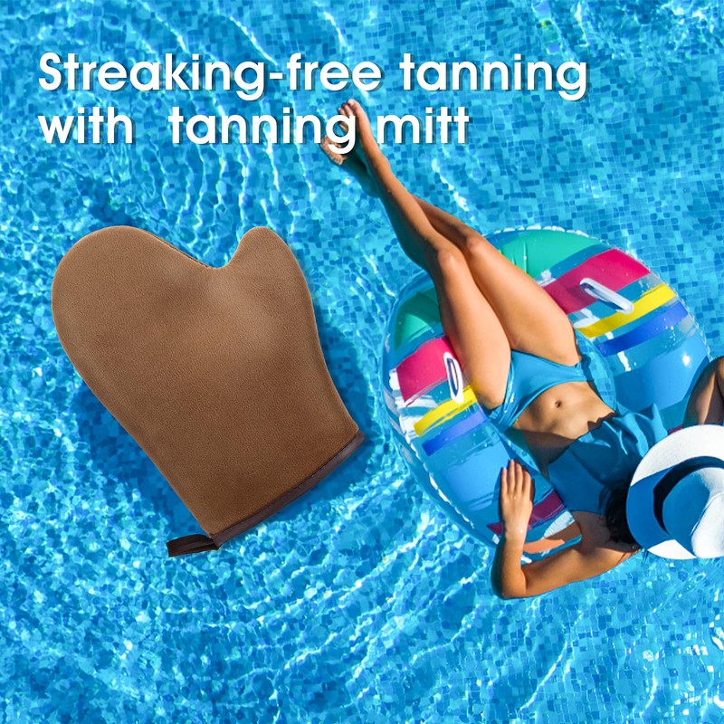 Molain Self Tanning Mitt Applicator, 2 Pack Sunless Tan Mitt