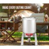 CONCORD Titan Burner. Stainless Steel Single Propane Burner. 50,000 BTU.
