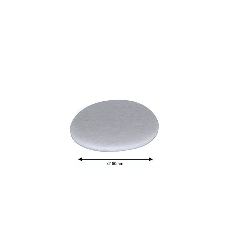 2W Sanding Fleece Disc Diameter 150 mm White P4000