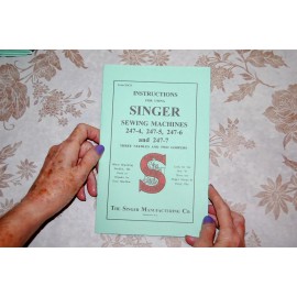 SINGER Instruction Manual for Using Singer 247-4 247-5 247-6 247-7 Sewing Machines