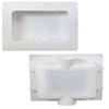 Highcraft TC300 Replacement Washing Machine Outlet Box with Faceplate White