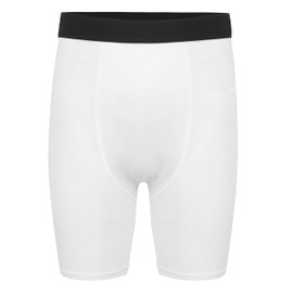 TeGlraddix Youth Boy Compression Shorts for Sports, Kids Performance Spandex Athletic Running Compression Underwear for Football Basketball Baseball White M