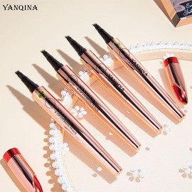 4D Liquid Eyebrow 4 Prong Eyebrow Pencil GECOMO 4 Mechanical Eyebrow New Feeling Beautiful Eyebrow Liquid 4 Branch Eyebrow Pencil Eyebrow Pencil Never Fall Off "Long Lasting 36H Effect" Tattoo Eyebrow