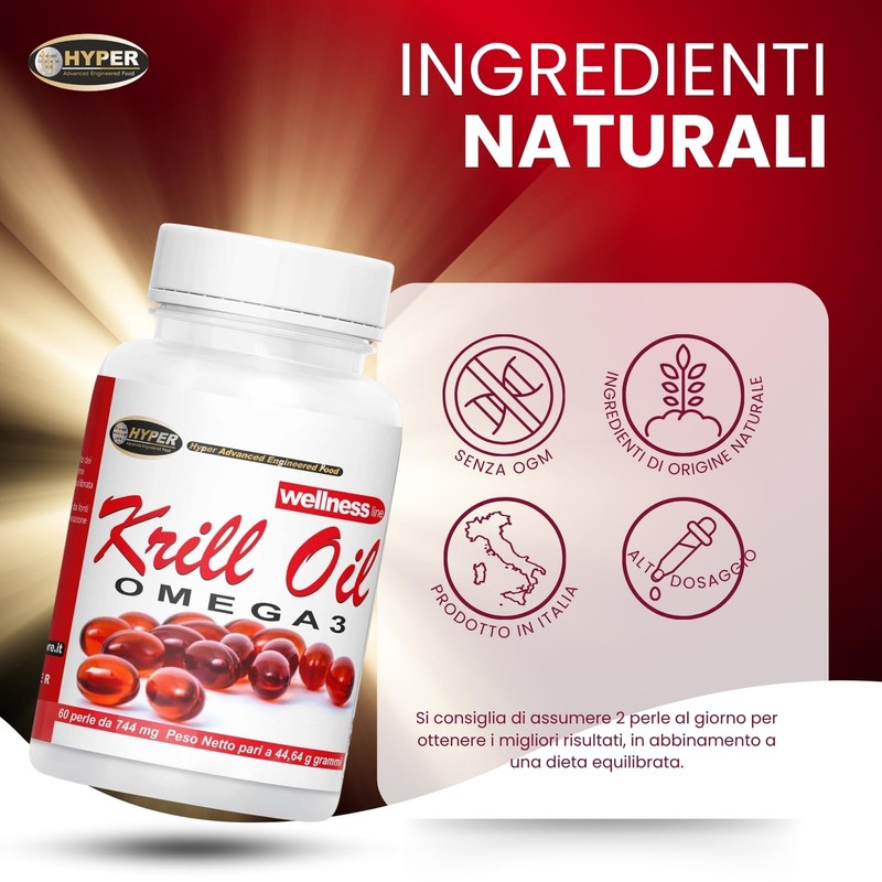 Hyper KRILL OIL OMEGA 3 1000 mg | Olio di