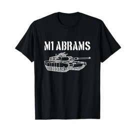 M1 Abrams Tank Schematic Vintage Military Armor Tank T-Shirt