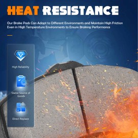 Ceramic Rear and Front Brake Pads Compatible with Dodge Nitro 3.7L/4.0L 4-Door 07-11 for Jeep Liberty 3.7L 4-Door 08-12 for Wrangler 3.8L 2/4-Door 07-11-8pc