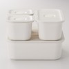 MUJI MDC12A8S Polypropylene Storage Container Lunch Box with Valve, White,