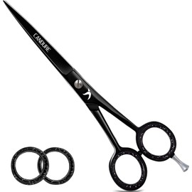 Candure Hairdressing Scissor Barber Salon Shear Stainless Steel Hair Cutting Scissors for Professional, Hairdressers, Barbers and Salon Use for Women, Men, Children and Adults 6.5" Inch