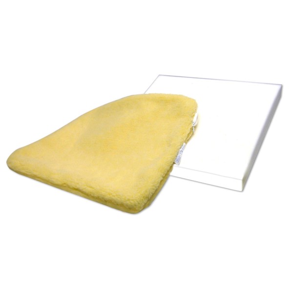 Skil-Care Solid Foam Cushion with Sheepskin Cover, 16" x 16"