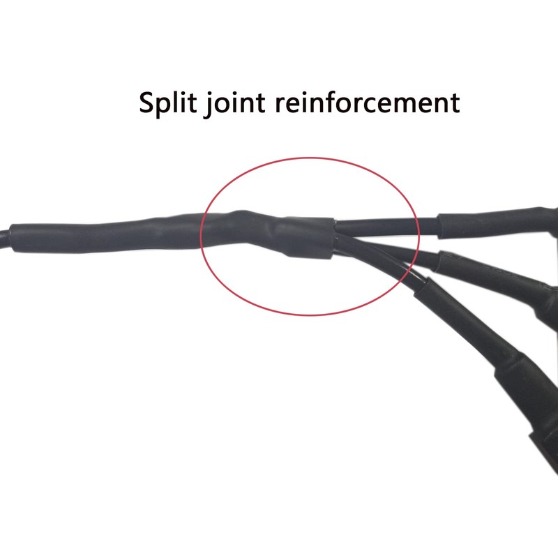 JXOFROAD 2Pcs Motorcycle Extension Cable Wire,1-3 Way Splitter 4-PIN for