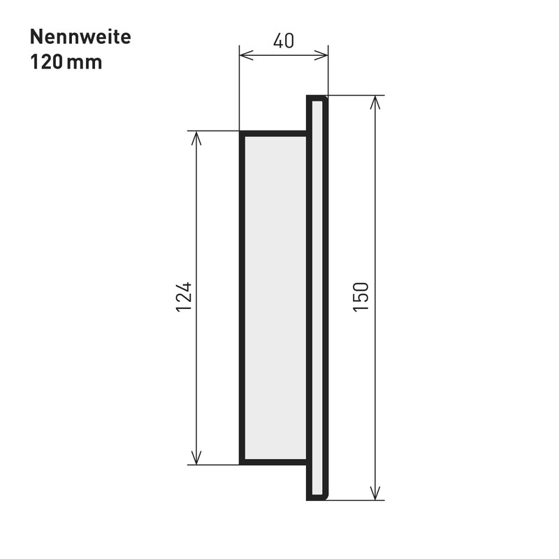 raik SH023-120-sw Flue Pipe / Stove Pipe Blind Cap 120