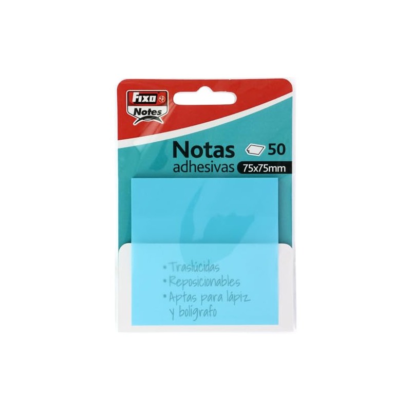 Fixo Notes | Transparent Sticky Notes | 50 Notes 75