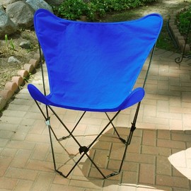 The Hamptons Collection Royal Ocean Blue Replacement Cover for Retro Folding Butterfly Chair