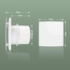Exhaust Fan Wall Mounted Bathroom 4 Inch with Remote Control