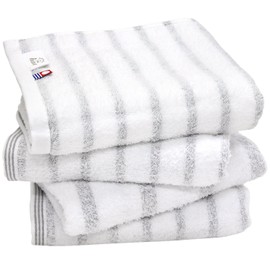 Imabari Towels, Face Towels, Set of 4, Soft, Instantly Absorbent, Quick Drying, Room Drying, 100% Cotton, Made in Japan, Imabari, Certified Hiorie Mist (Grey)