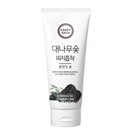 Happy Bath 해피바스 대나무숯 피지흡착 클렌징 폼 200g Happybath Bamboo Charcoal Pore Cleansing Foam 200g