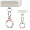 AIQIUQIU Phone Tether Tabs, Cell Phone lanyard Pad Metal Ring