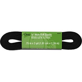 Dritz 3/4", Black Non-Roll Elastic