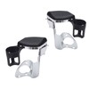 Drytuns Motorcycle Passenger Armrests Cup Holders for Harley Touring Models