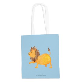 Mr. & Mrs. Panda Shoulder Bag, Carry Bag Star Sign Leo, Colour Blue Pastel