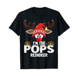 Christmas Matching I'm The Pops Reindeer T-Shirt