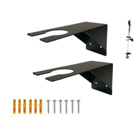 Wyywtc Wall-Mounted Brackets for Lawn Trimmers, Trimmer Mounting Brackets, Weedier Brackets, Tool Brackets for Garages ，Wall Hanging Holder for EGO Tools, Storage Hooks for Trimmer(2 PCS Black)