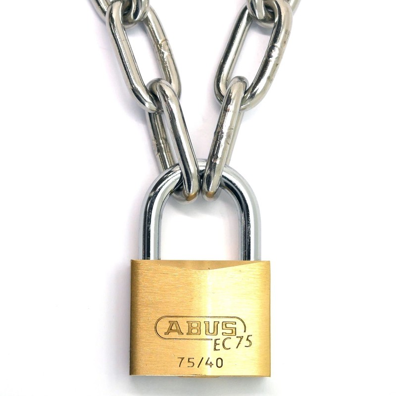 ABUS 真鍮南京錠 EC75/40 KD ディンプルシリンダー バラ番