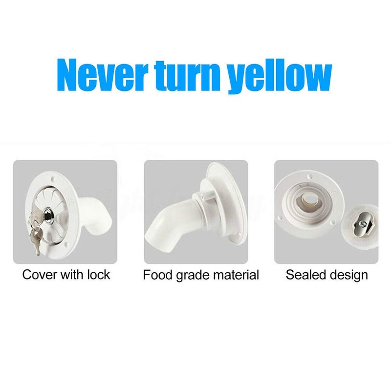 ANAJOY RV Water Cap with Key Gravity Water Inlet Lockable