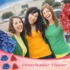 Pack of 8 Pompoms, Cheerleader, Pompoms Cheerleading, Pom Poms Cheerleading,