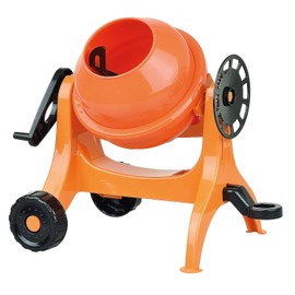 Lena 5010 x Concrete Mixer 24 cm, Orange Cement Mixer for Beach and Sandpit, Mixer with Realistic Function, Sand Toy for Small Construction Workers from 2 Years, Colourful, Medium