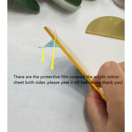 20pcs Acrylic Arch Place Cards, Acrylic Mirror Name Tags, Wedding Escort Cards, Half Circle Settings (Gold Mirror)