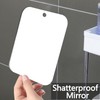 VXKZF Unbreakable 1PCS 8”x10.6” Unbreakable Shower Mirror, Plastic Frameless Mirrors,