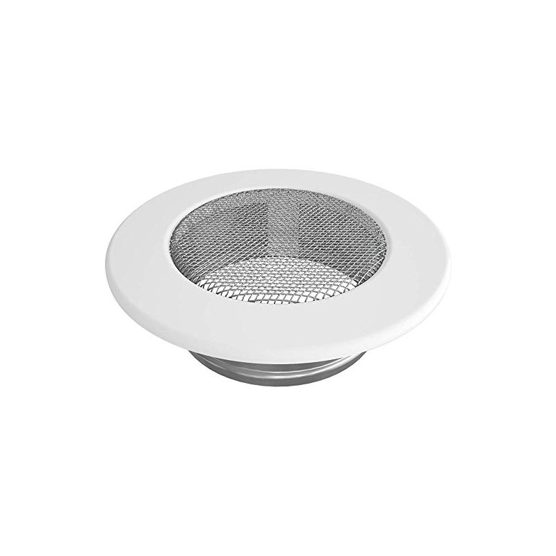 Kratki Guard Ventilation Grille Round Fi 100 mm White