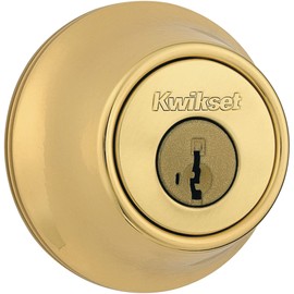 Kwikset Single Cylinder SmartKey Deadbolt-PB BX 1CYL SK DEADBOLT