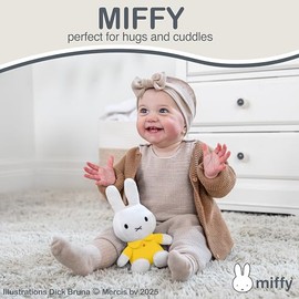 KIDS PREFERRED KIDS PREFERRED Miffy Plush Toy, 8 Inch Sitting Dutch Bunny Plush from Dick Bruna, Soft Boa Rabbit Bunny Stuffed Animal Plushie Doll for Girls and Boys