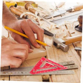 Mipcase 1set Woodworking Measuring Tools Triangular Ruler Clamp for Precise Right Angle Measurements for Carpentry and Projects