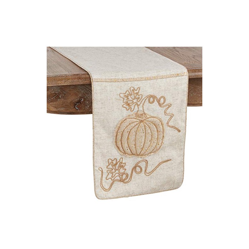 Jute Embroidered Table Runner