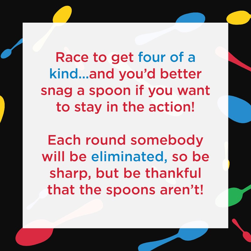 Giant Spoons, Card Games for Kids - Spoons Game, Deck