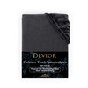 Devior Cashmere Touch Spannbettlaken 90x200-100x200 cm anthrazit | 190 g/m²